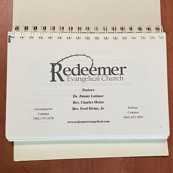 Welcome to the Redeemer's Table Cookbook Evangelical Church Germantown Desoto - Picture 3 of 9